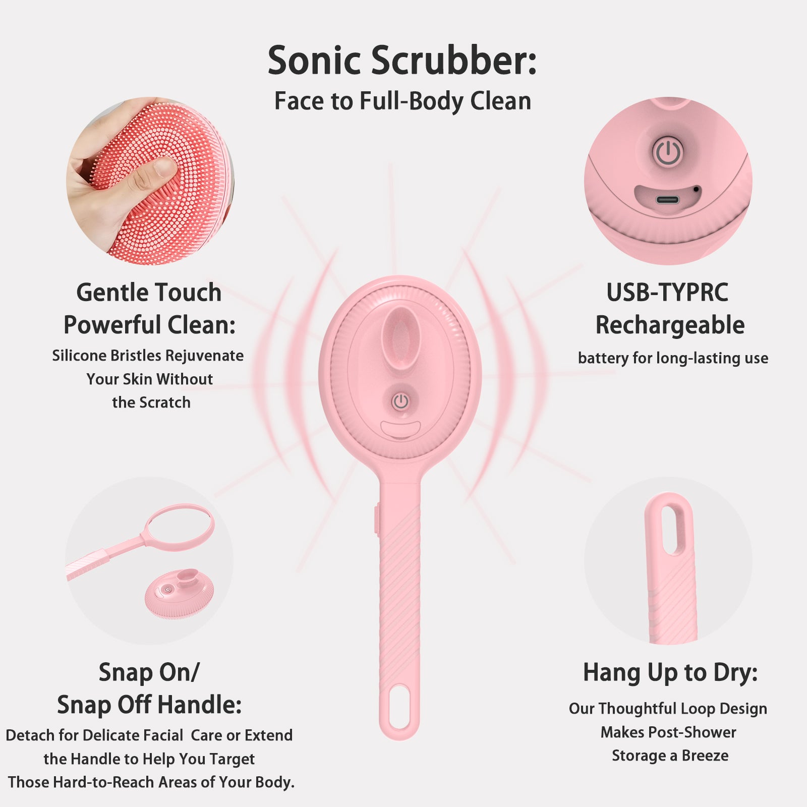 Sonic Body Scrubber XZ-008