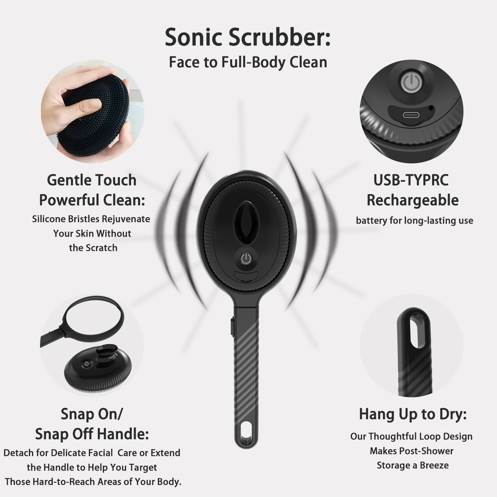 Sonic Body Scrubber XZ-008